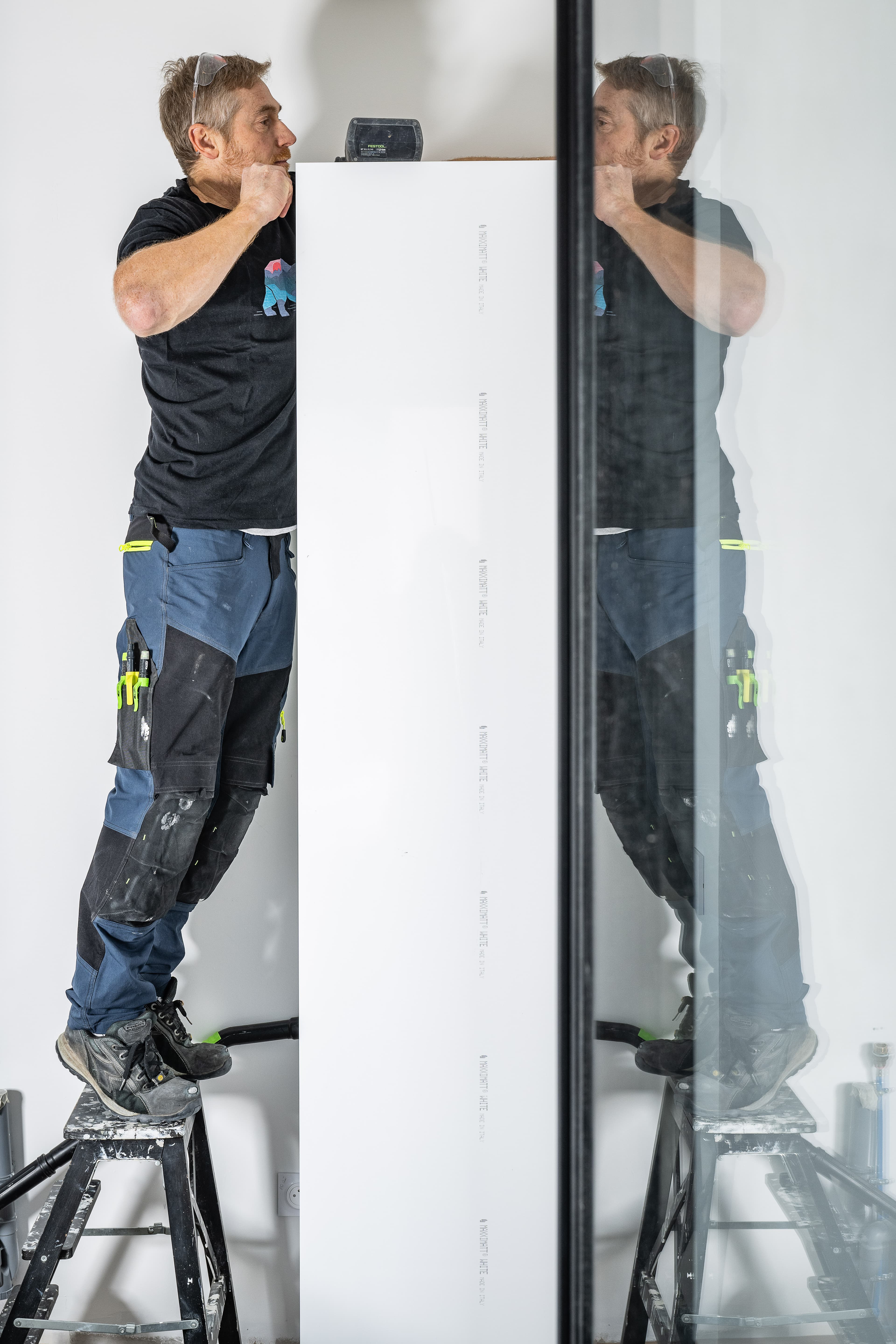 Stéphane en chantier